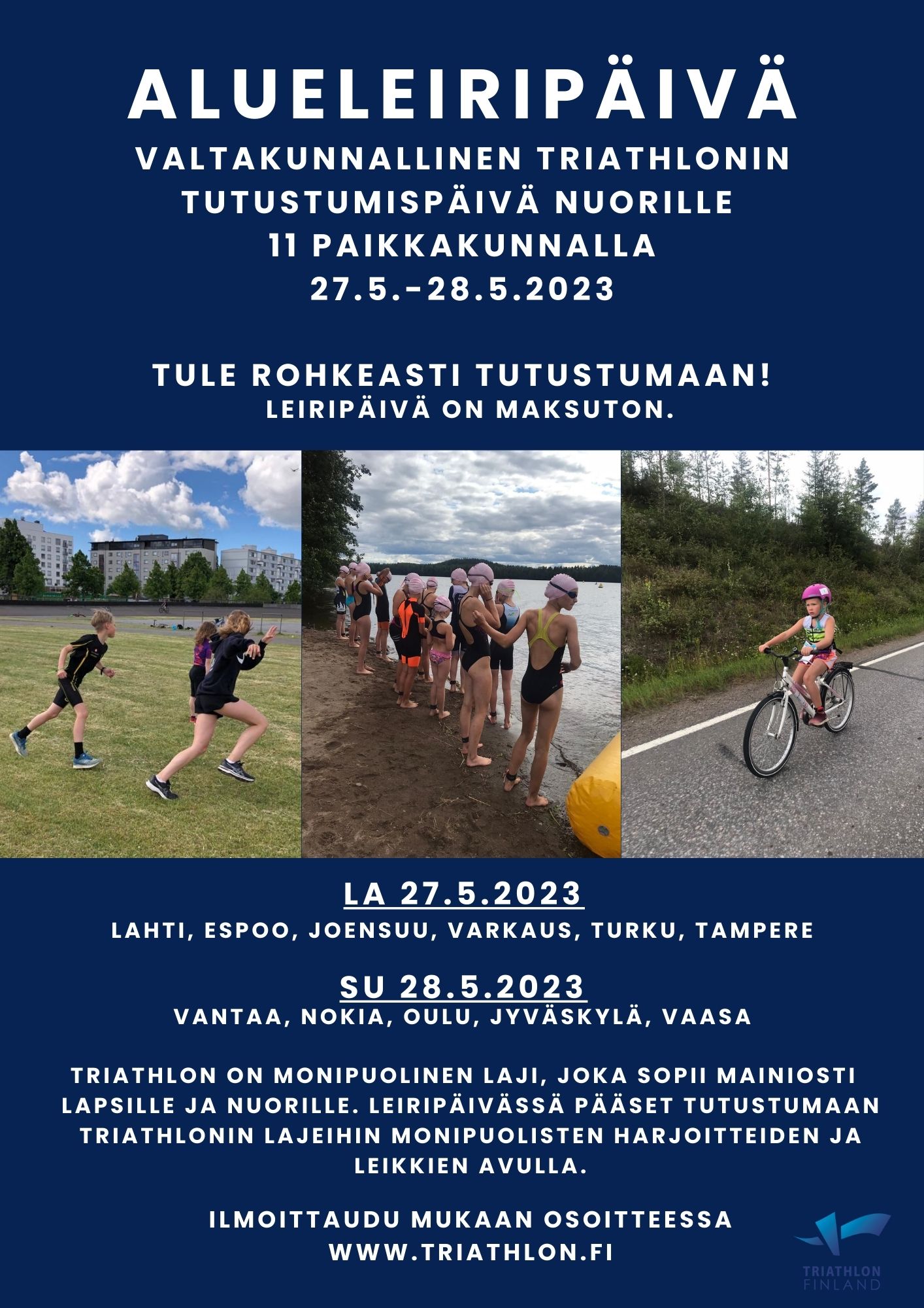 Triathlonista hyvä harrastus lapsille & nuorille Helsinki Triathlon ry